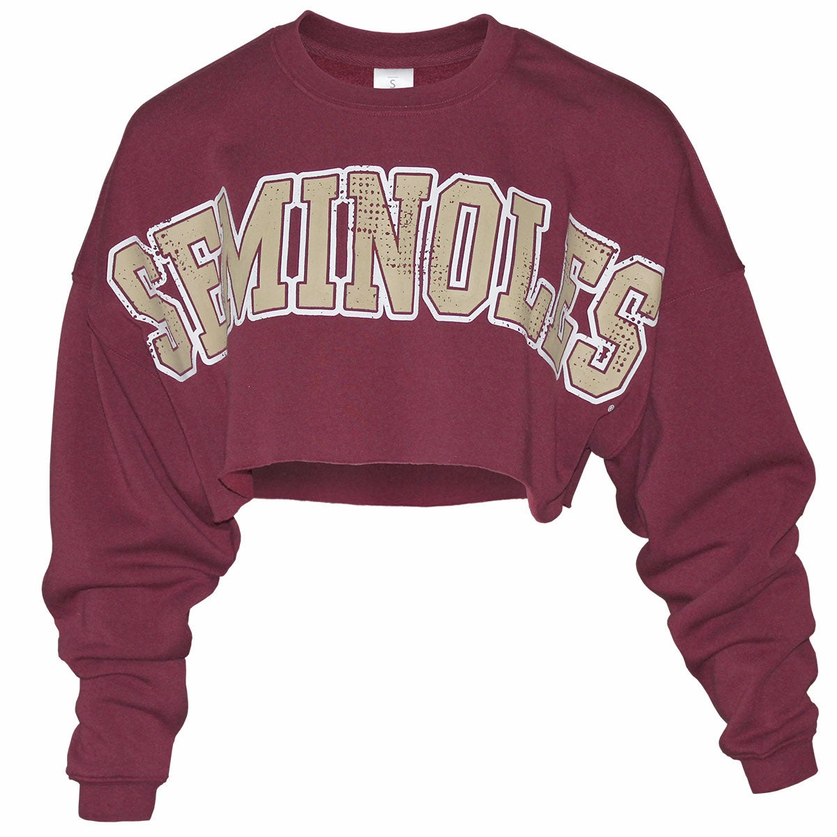 single purpose ZooZatz Women's Seminoles Uber Crop Crew Fleece - Garnet